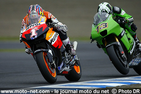 Nicky Hayden et Anthony West - Grand Prix Moto du Japon 2007 : le tour par tour sur Moto-Net.Com