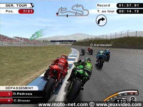 Loris Capirossi et Randy de Puniet - MotoGP 07 : À l'aspi de Casey Stoner !