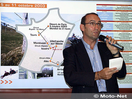 Marc Fontant, patron du Moto Tour
