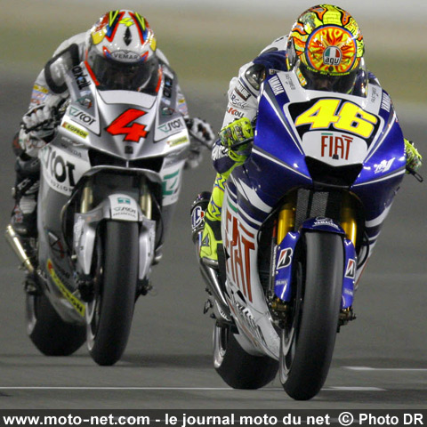  Valentino Rossi et Andrea Dovizioso - Grand Prix Moto du Qatar 2008 : le tour par tour sur Moto-Net.Com
