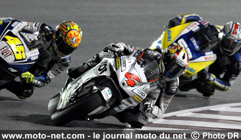 Andrea Dovizioso, Valentino Rossi et James Toseland - Grand Prix Moto du Qatar 2008 : le tour par tour sur Moto-Net.Com