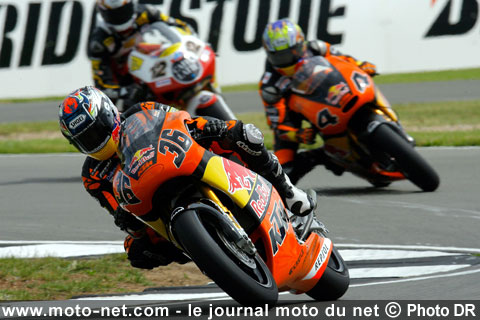 GP 250 Donington tour par tour