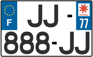 Nouveau format plaque moto