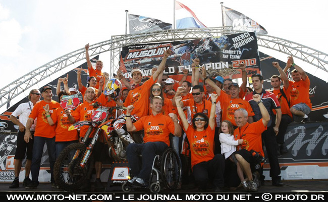 Marvin Musquin double champion du monde MX2