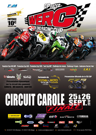 Finales des WERC GP RACER ce week-end à Carole