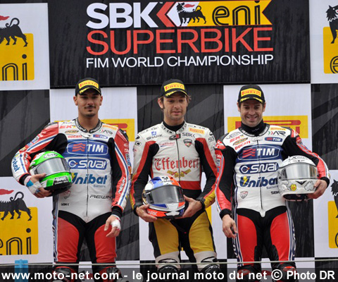 Giugliano 2ème, Guintoli 1er et Checa 3ème - WSBK Pays-Bas (3 sur 14) : Vidéos, déclarations et analyse du SBK à Assen