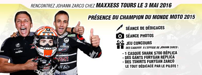 Johann Zarco chez Delétang avant le Grand Prix de France