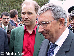 L'adjoint Vert au maire de Paris, Denis Beaupin, et le préfet de police, Jean-Paul Proust