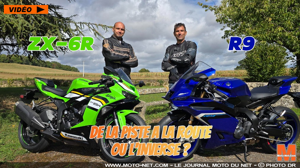 Duel vidéo Kawasaki Ninja ZX-6R Vs Yamaha R9 2025

Simplement une MT-09 carénée ou véritable moto sportive, la nouvelle R9 ? Et son 3-cylindres de 890 cc, ça donne quoi contre un 4-cylindres Supersport ? Réponses face à la Kawasaki Ninja ZX-6R de 636 cc ! Routes, circuit (Le Mans), tests de reprises, débriefs, consos : Moto-Net.Com les passe au crible !
