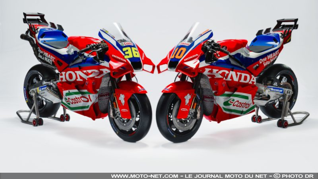 Les MotoGP Honda officielles 2025 passent à la Castrol