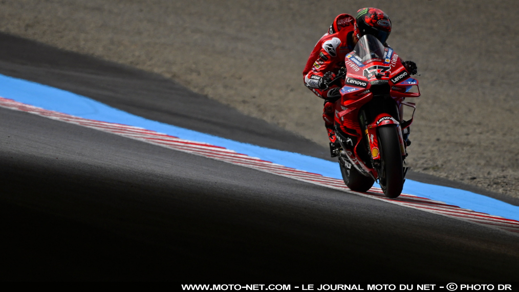 Bagnaia lance le Grand Prix du Japon 2025

Francesco Bagnaia se réveille sur le circuit Motegi : l'officiel Ducati signe le  meilleur temps de la première séance d'essais MotoGP du Grand Prix du Japon, juste devant l'Aprilia de Jorge Martin et la Ducati de son coéquipier Marc Marquez. Ce dernier peut décrocher son 9ème titre ce week-end.
