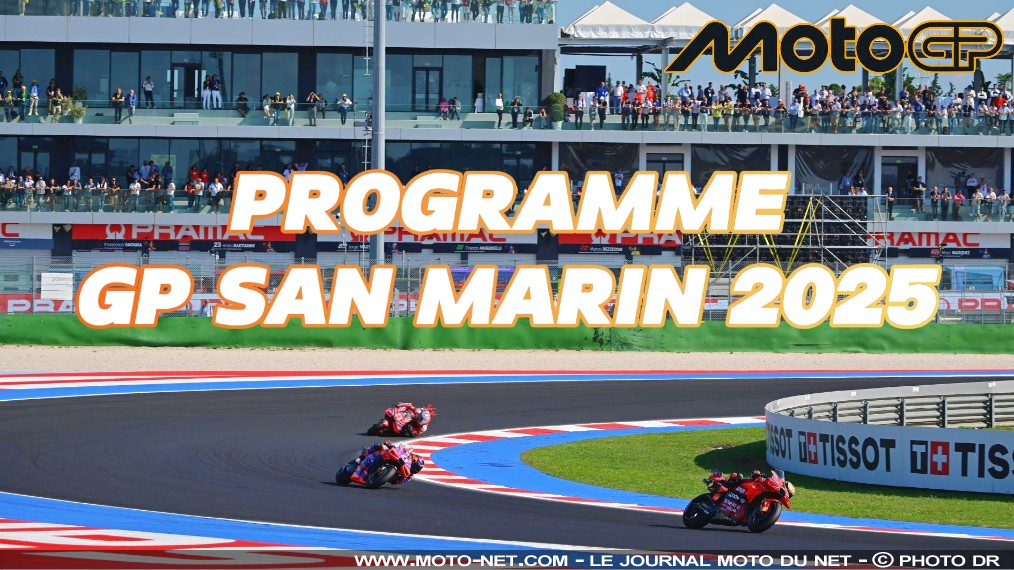 Horaires et enjeux du Moto GP de Saint-Marin 2025 à Misano

Le circuit Misano Adriatico - Marco Simoncelli, à un tour de jante carbone du Ranch de Valentino Rossi, accueille le Grand Prix de San Marin du 12 au 14 septembre. L'épreuve italienne, 16ème du calendrier MotoGP, précède la tournée du Pacifique en Asie. 
