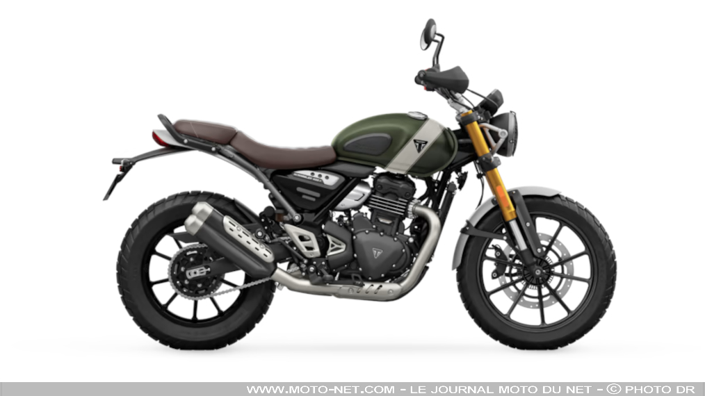 Fiche technique moto Triumph Scrambler 400 X 2025