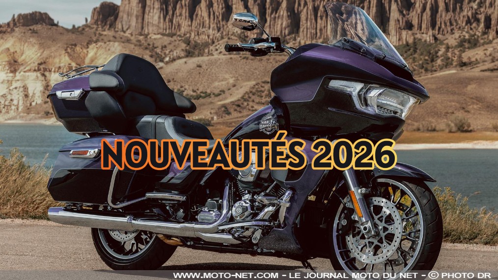Guide des nouveautés motos Harley-Davidson 2026

Toutes les nouvelles Harley-Davidson 2026 dans notre guide dédié aux nouveautés moto de la Motor Company : caractéristiques, disponibilité et prix des Road Glide Limited, Street Glide Limited et Pan America 1250 Limited. Sans oublier les trike Road Glide 3 et Street Glide 3 Limited, ainsi que les somptueuses CVO.
