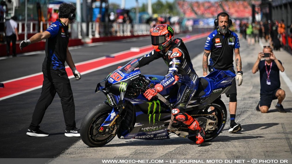 Fabio Quartararo frôle la panne sèche à Misano

Le pilote officiel Yamaha s'est vu contraint de disputer le Grand Prix de San Marin avec la cartographie la plus économe en carburant suite à des alertes suspectes sur sa M1. 
