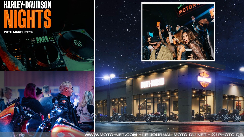Le programme des Harley-Davidson Nights 2026

Amateurs de motos customs et de bon son, à vos agendas : les concessions de la Motor Company préparent une soirée associant nouveautés et musique le vendredi 20 mars. Petite subtilité : cette deuxième édition des Harley-Davidson Nights s'étend au monde entier !
