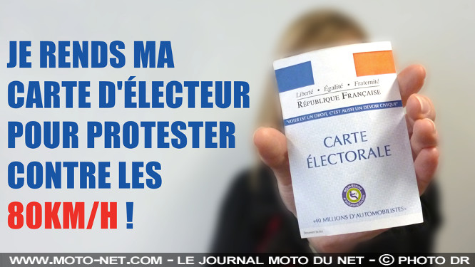 80 km/h : 40 millions d'automobilistes rendent leur carte d'électeur !