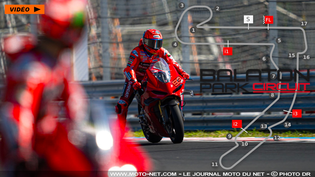 Les pilotes Ducati se rodent au Balaton Park pour le GP de Hongrie 

Disputé en 1990 et 1992 au Hungaroring, le Grand Prix moto de Hongrie est de retour en 2025 sur un nouveau circuit, le Balaton Park qui vient d'accueillir le WorldSBK… et de décevoir Lucas Mahias ! Les pilotes Ducati de MotoGP y ont roulé ce mardi sur des Panigale V4 : Pecco Bagnaia et Marc Marquez l'ont trouvé petit, unique et inhabituel.
