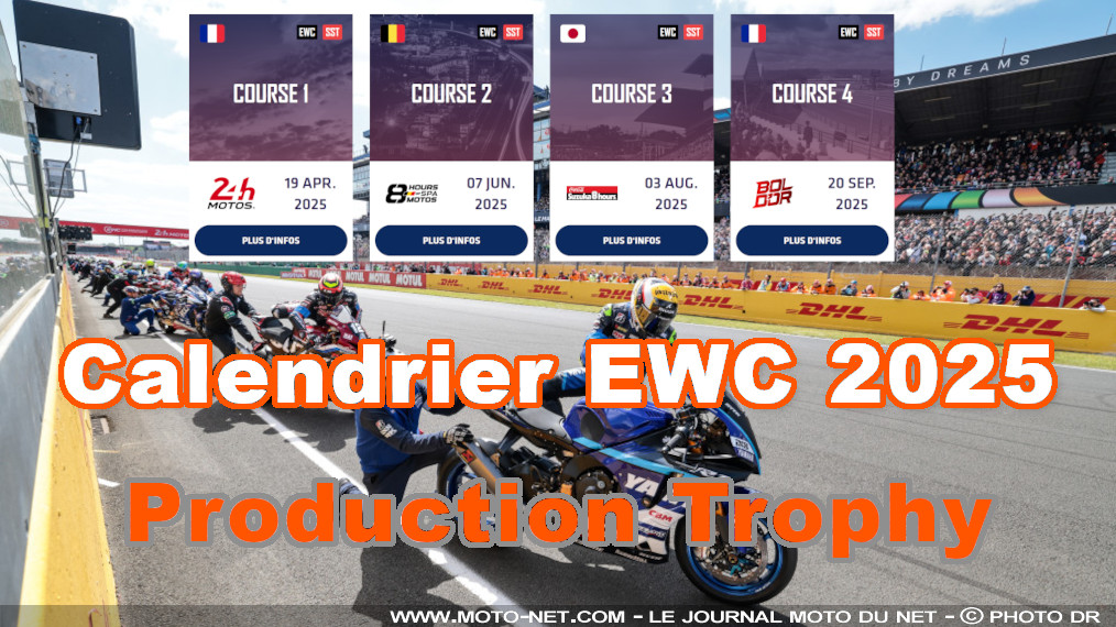 Endurance Moto 2025 : quatre épreuves et un nouvel entrant