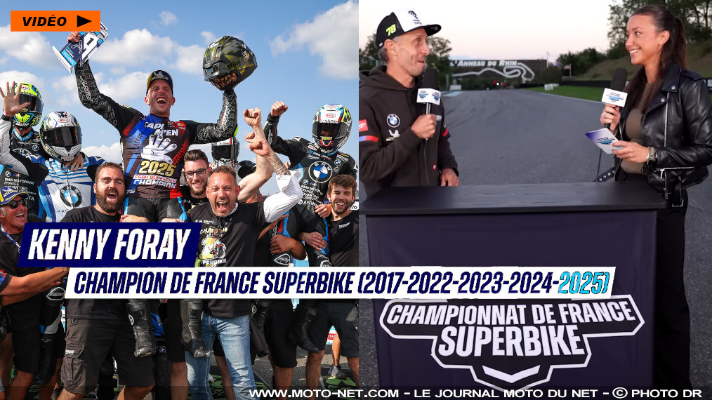 5ème titre FSBK pour Kenny Foray, meilleur pilote de vitesse moto en France