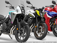 Illustation de : Honda branche l'embrayage électronique sur ses Hornet 500, NX500 et CBR500R