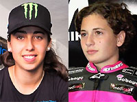 Deux femmes au départ du Grand Prix Moto 3 d'Aragon