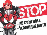 Les motards se mobilisent contre le contrôle technique des 2 et 3-roues