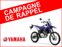 Yamaha rappelle les WR 125 R