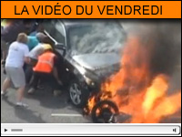 La vidéo du vendredi : un motard sauvé in extremis !