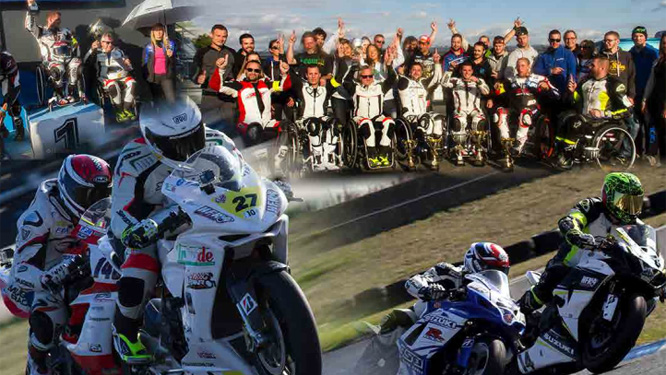 Une course de moto handisport en marge du GP de France 2017