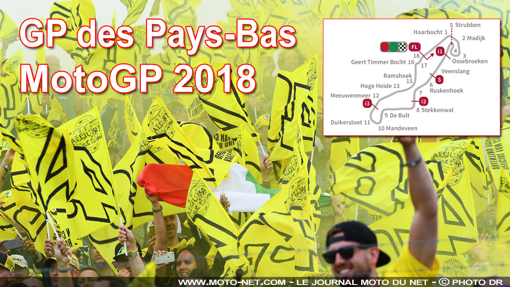 Horaires et enjeux du GP des Pays-Bas MotoGP 2018