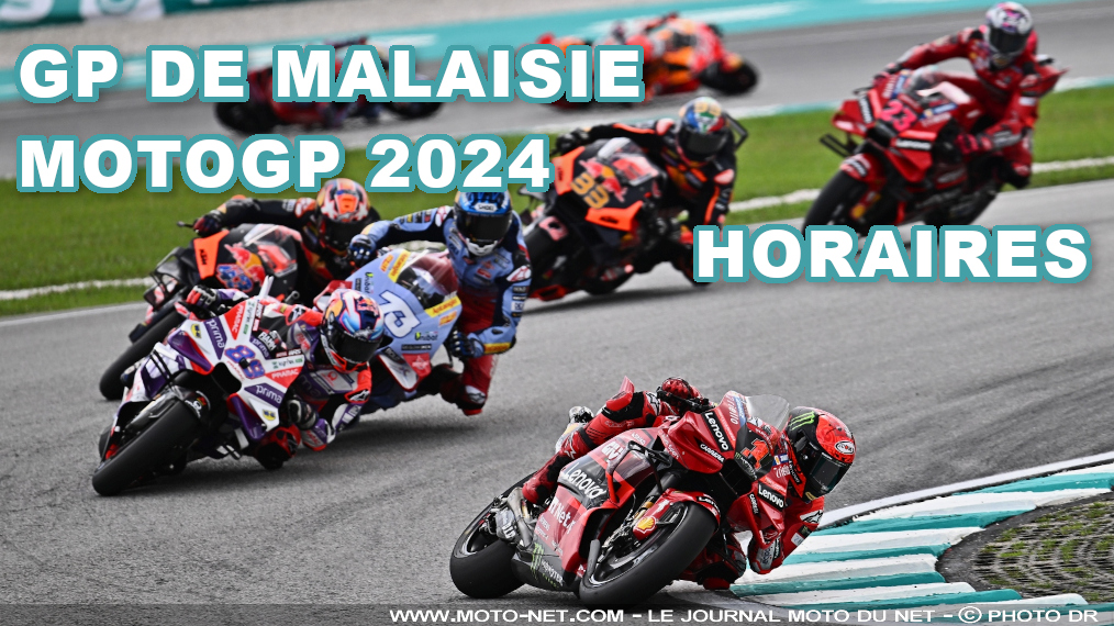 Horaires du Grand Prix de Malaisie MotoGP 2024