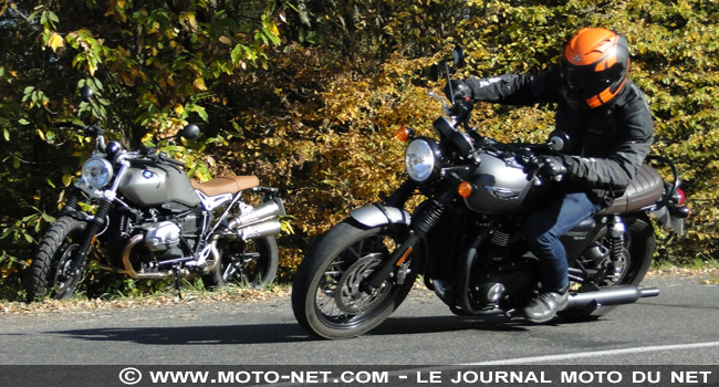  Duel nineT Scrambler Vs T120 Black : t'as le look bobo !