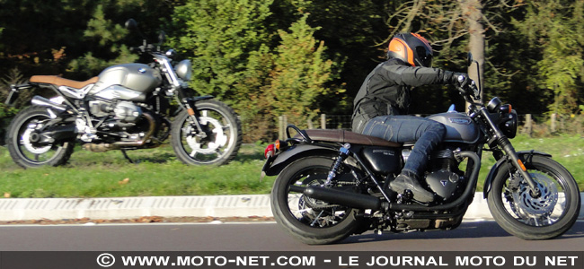 Duel nineT Scrambler Vs T120 Black : t'as le look bobo !