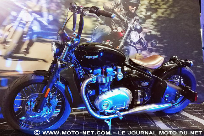 En direct de l'essai Bonneville Bobber : la version Chopper !
