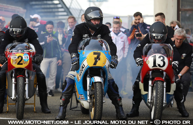 Les anciennes vedettes des Grand Prix Moto étaient de sortie au Mans