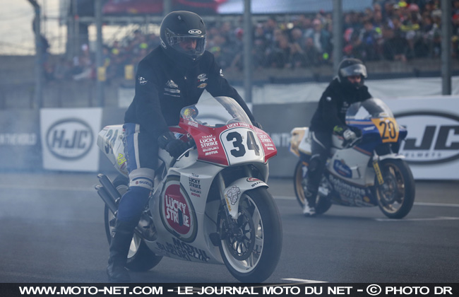 Les anciennes vedettes des Grand Prix Moto étaient de sortie au Mans