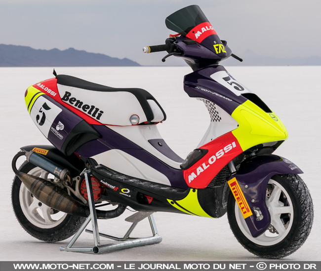 Série de records de vitesse pour les scooters Malossi-Benelli-Pirelli