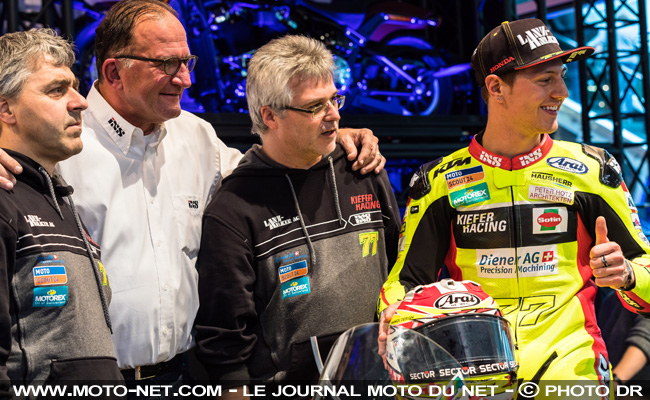 Le pilote Moto2 Dominique Aegerter