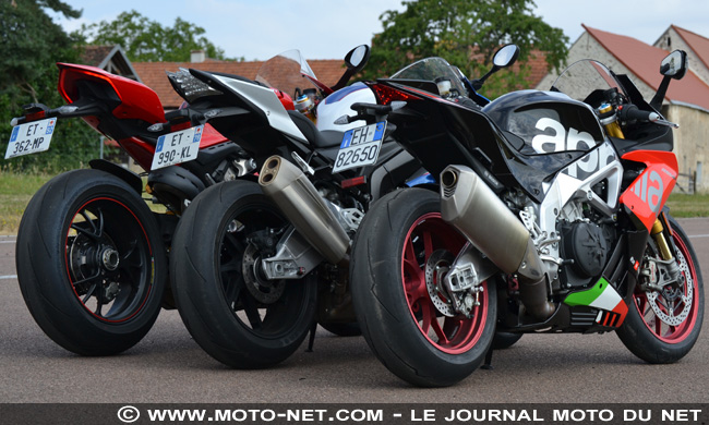  Comparatif Superbike 2018 : Aprilia RSV4 RF Vs BMW S1000RR Vs Ducati Panigale V4 S