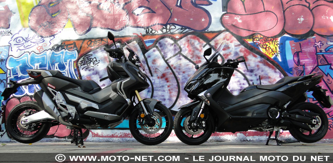 Duel Honda X-Adv Vs Yamaha Tmax : moto, scooter ou les deux ?