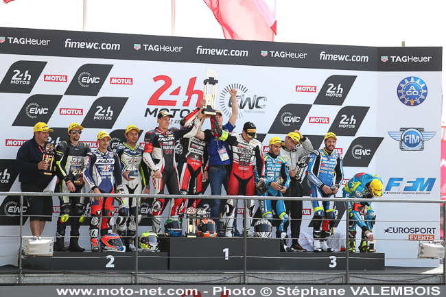 24H Motos 2018 - Galerie photo n°6 : Arrivée et podiums