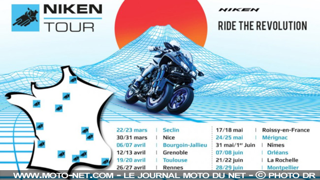  Tournée et Tour de France : Yamaha fait la promo du Niken 