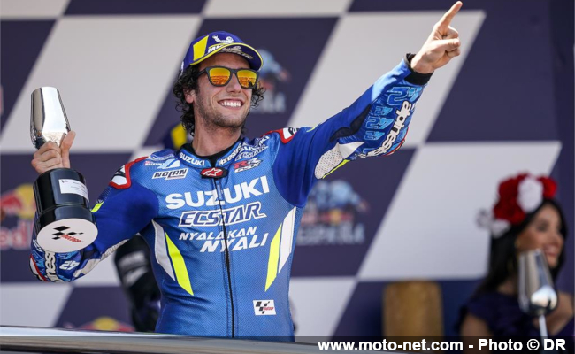 Alex Rins, Suzuki officielle (9ème en qualifs, 2ème en course et 2ème au championnat)