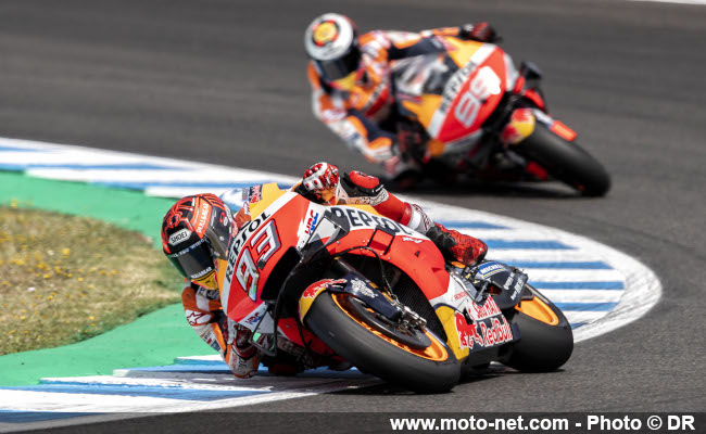 Marc Marquez (Honda officielle n°93), 1er au championnat avant le GP de France