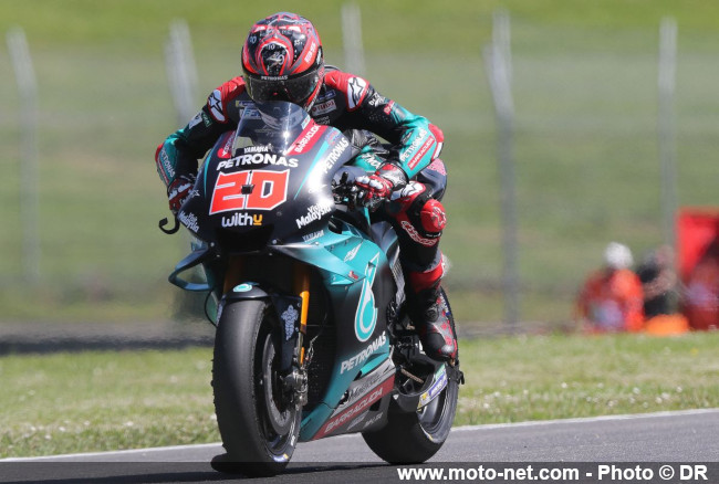 Fabio Quartararo (Yamaha satellite n°20), 2ème aux qualifs, 10ème en course et 12ème au championnat