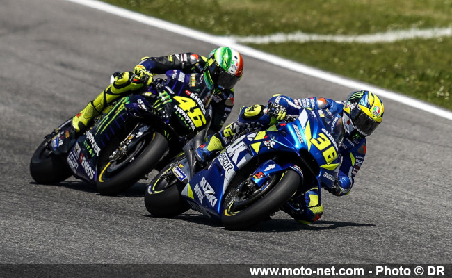 Joan Mir (Suzuki officielle n°36), 20ème aux qualifs, 12 ème en course et 15ème au championnat