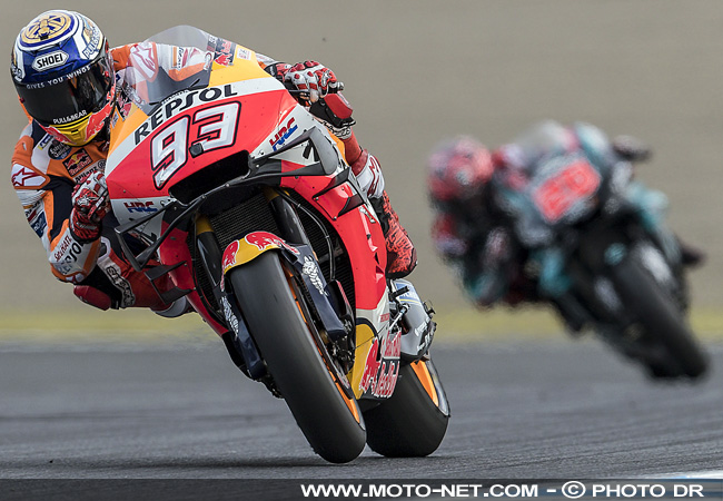  Fabio Quartararo, meilleur débutant MotoGP 2019 à l'aspi du champion Marquez 