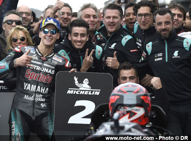 Fabio Quartararo, Yamaha satellite n°20 (1er en qualifs, 2ème en course, meilleur débutant 2019, meilleur indépendant et 5ème au championnat)