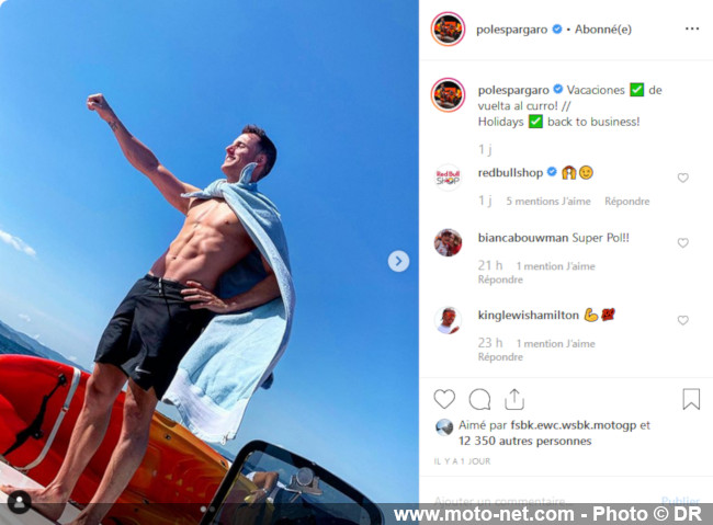 Eté 2019 : les vacances des pilotes MotoGP